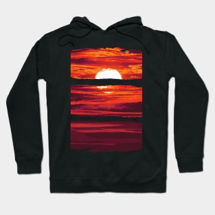 Sunset over the desert Hoodie